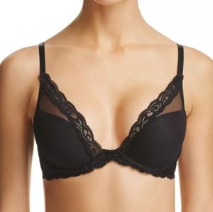 Black Natori Feathers Bra, size 32D